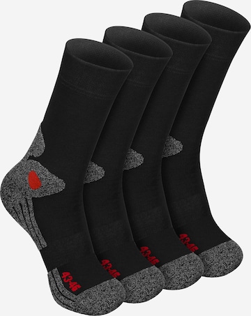 celodoro Athletic Socks 'Trekking Exclusive' in Black: front