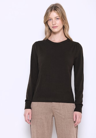 Street One Studio Sweater in Brown: front