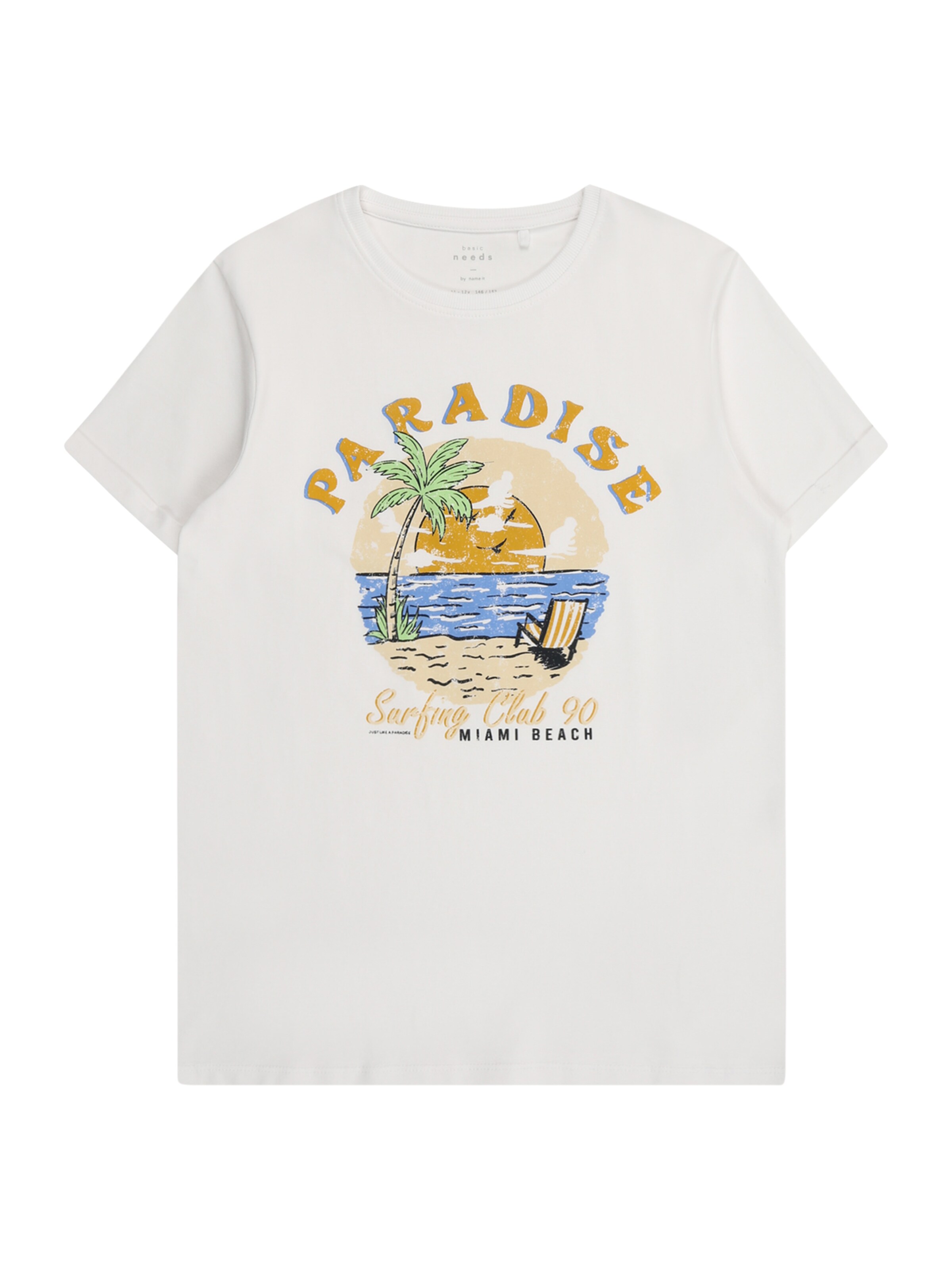 NAME IT Тениска 'NKMVux' в бяло: отпред