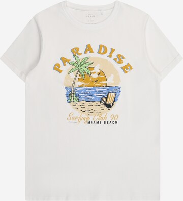 NAME IT Μπλουζάκι 'NKMVux' σε λευκό: μπροστά