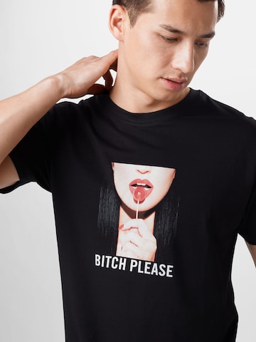 Mister Tee T-Shirt 'Bitch Please' in Schwarz