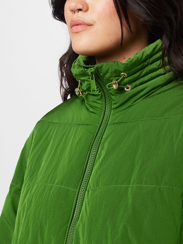 SAMOON Zimska jakna | zelena barva