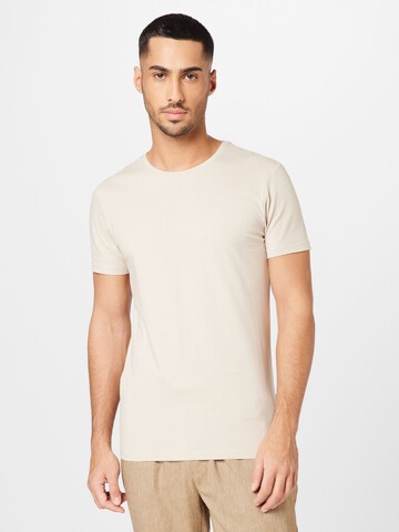 T-Shirt 'David' Casual Friday en beige : devant