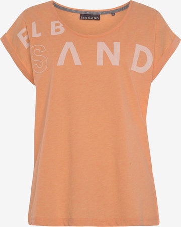T-shirt Elbsand en orange : devant