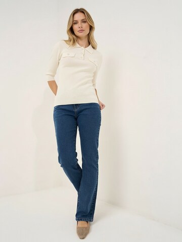 Camomilla Italia Flared Jeans 'CINDY' in Blauw: voorkant