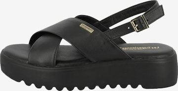 Les Tropéziennes - Sandalias en negro: frente
