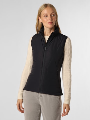 Marie Lund Bodywarmer 'Rose' in Zwart: voorkant