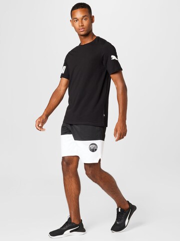 PUMA - Loosefit Calças de desporto em preto