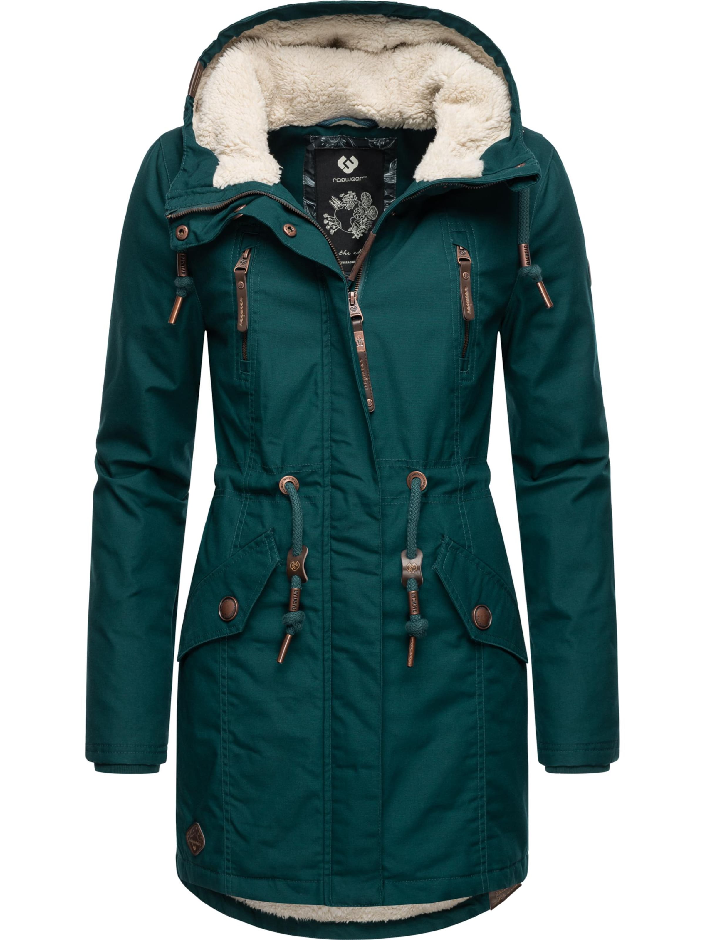 Parka d’hiver 'Elsie' Ragwear en vert : devant