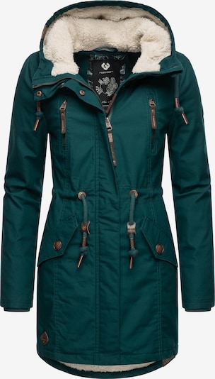 Ragwear Parka 'Elsie' in braun / petrol, Produktansicht