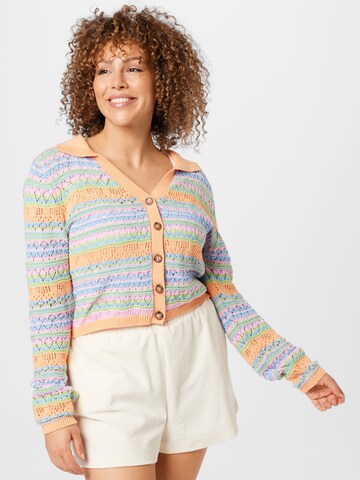 Cardigan Cotton On Curve en mélange de couleurs : devant