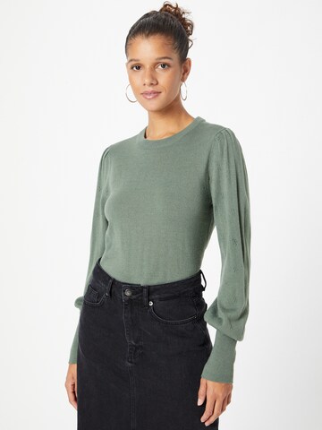 VILA Sweater 'AVA' in Green: front