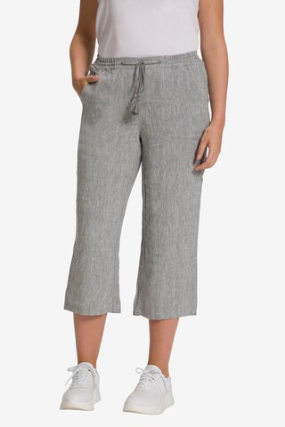 Wide Leg Pantalon Ulla Popken en gris : devant