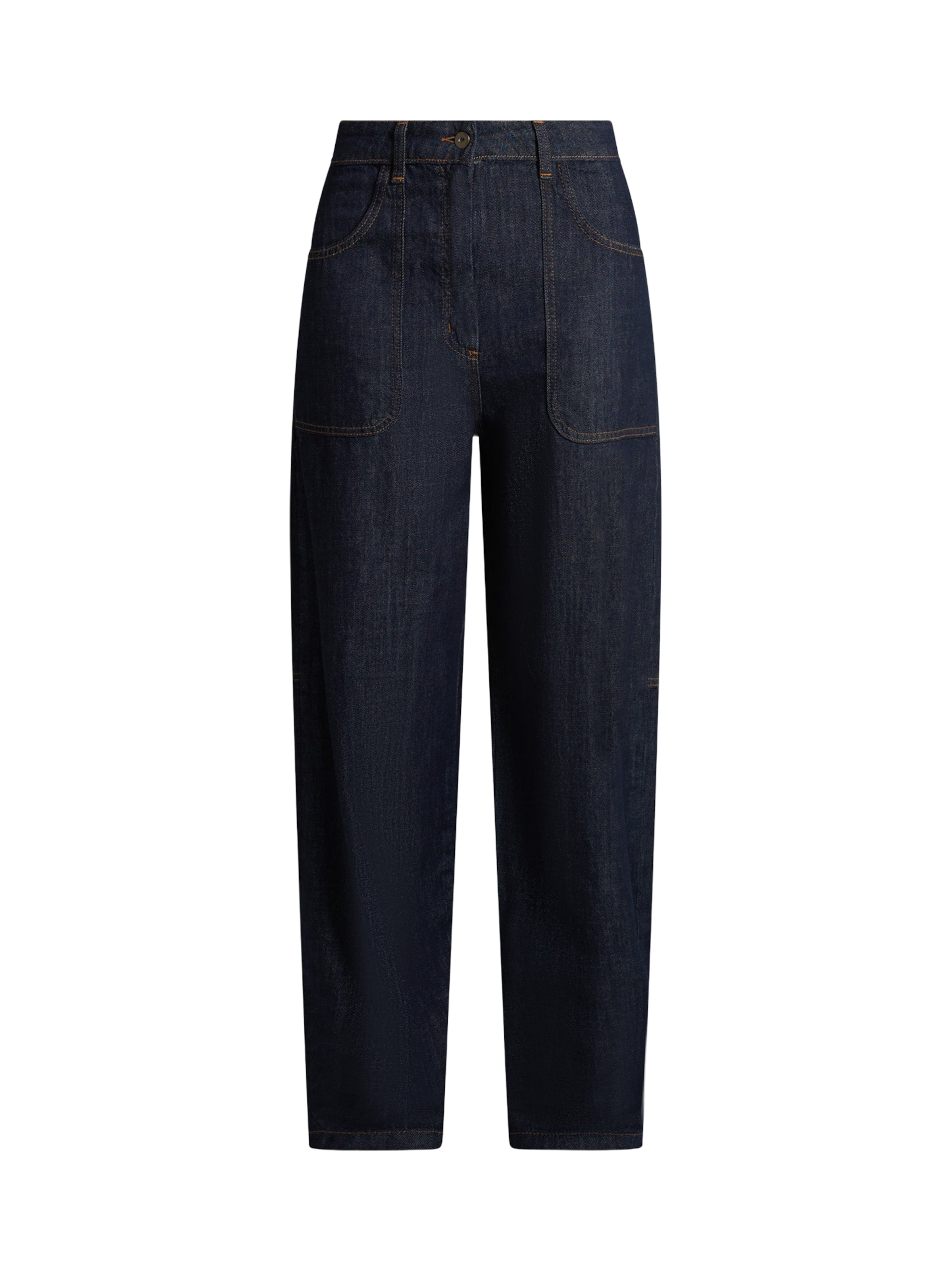 Dixie Loosefit Jeans in Blau: Vorderseite