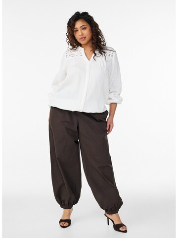 Camicia da donna 'Vviva' di Zizzi in bianco