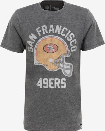 Recovered Shirt 'NFL Helmet Print' in Grey: front