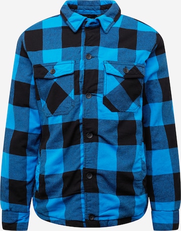 Brandit Regular fit Between-Season Jacket in Blue: front