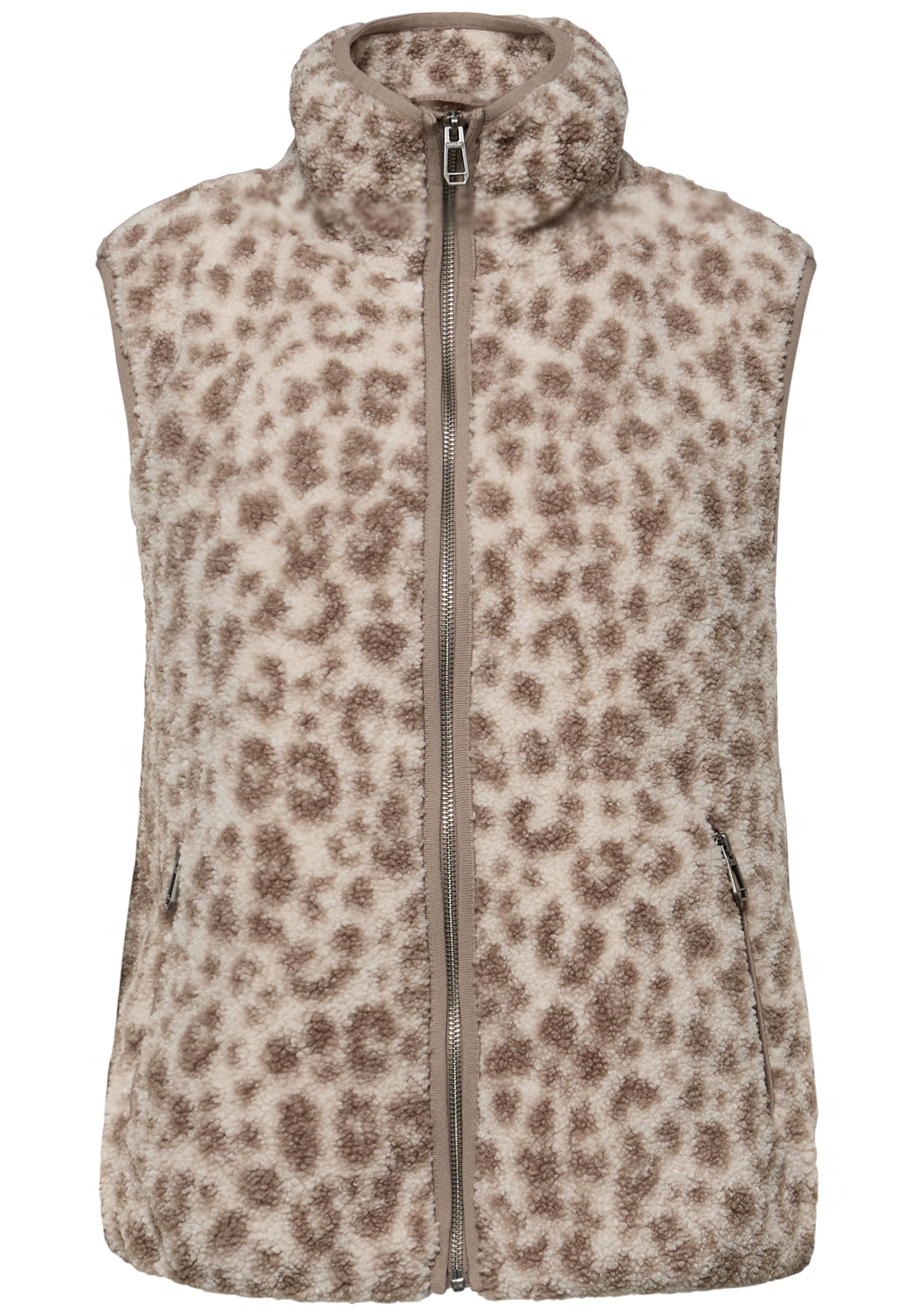 Street One Studio Vest in Brown: front