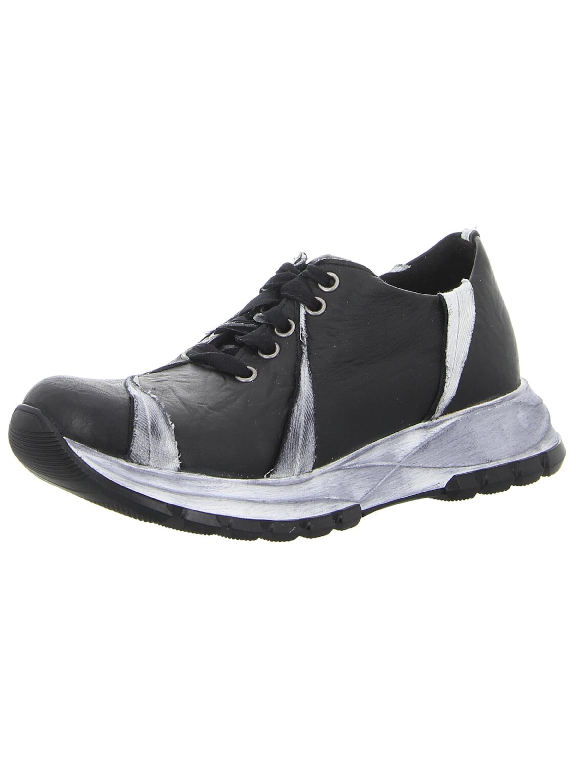 Papucei Athletic Lace-Up Shoes 'Damen Schnürschuh FRODO Echt Leder in schwarz' in Black: front