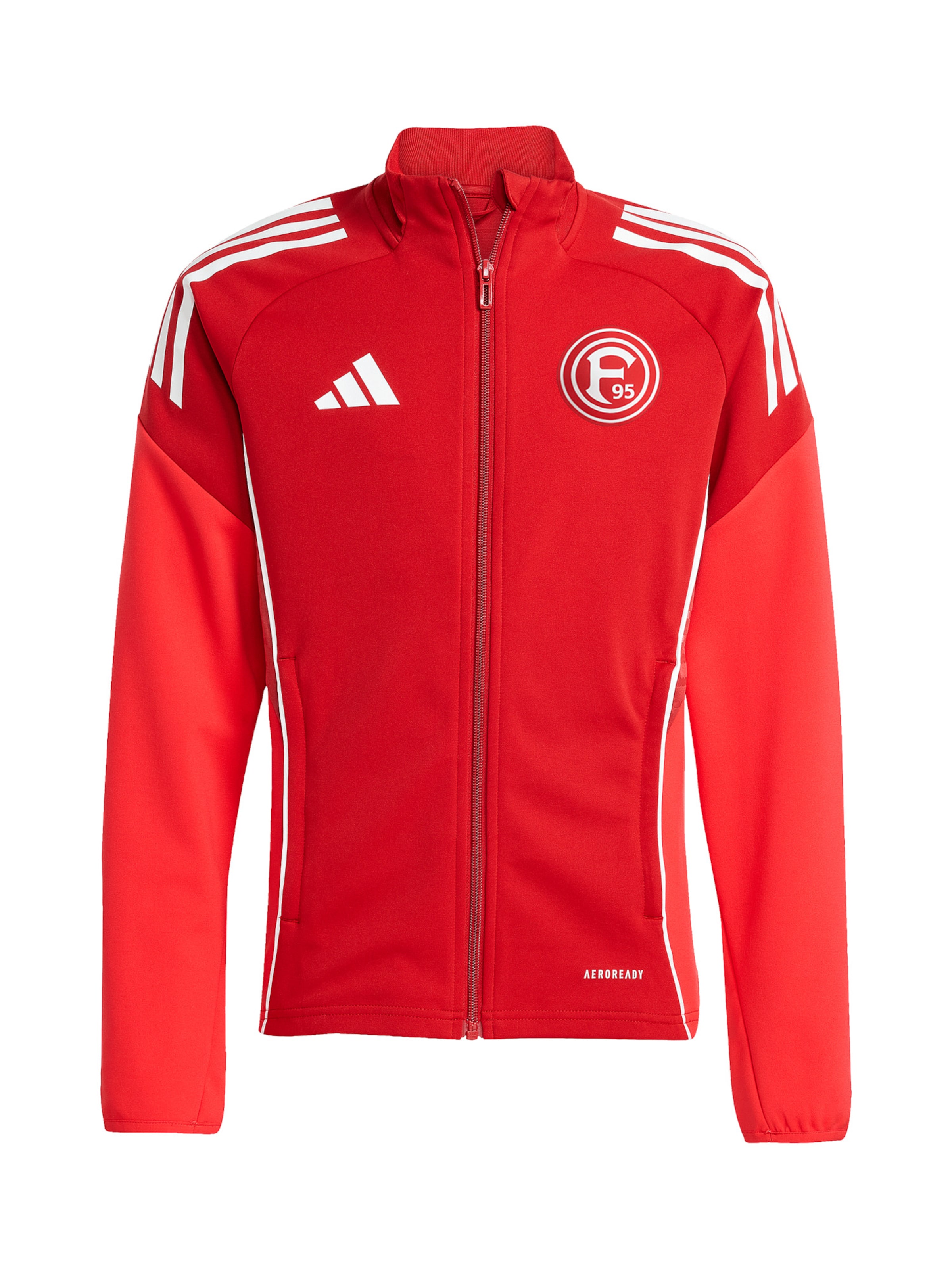 ADIDAS PERFORMANCE - Casaco deportivo 'Fortuna Düsseldorf' em vermelho: frente