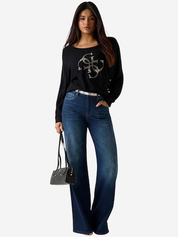 Pullover 'BAT SLEEVE GEMMA LOG W6YR27 Z0975' di GUESS in nero