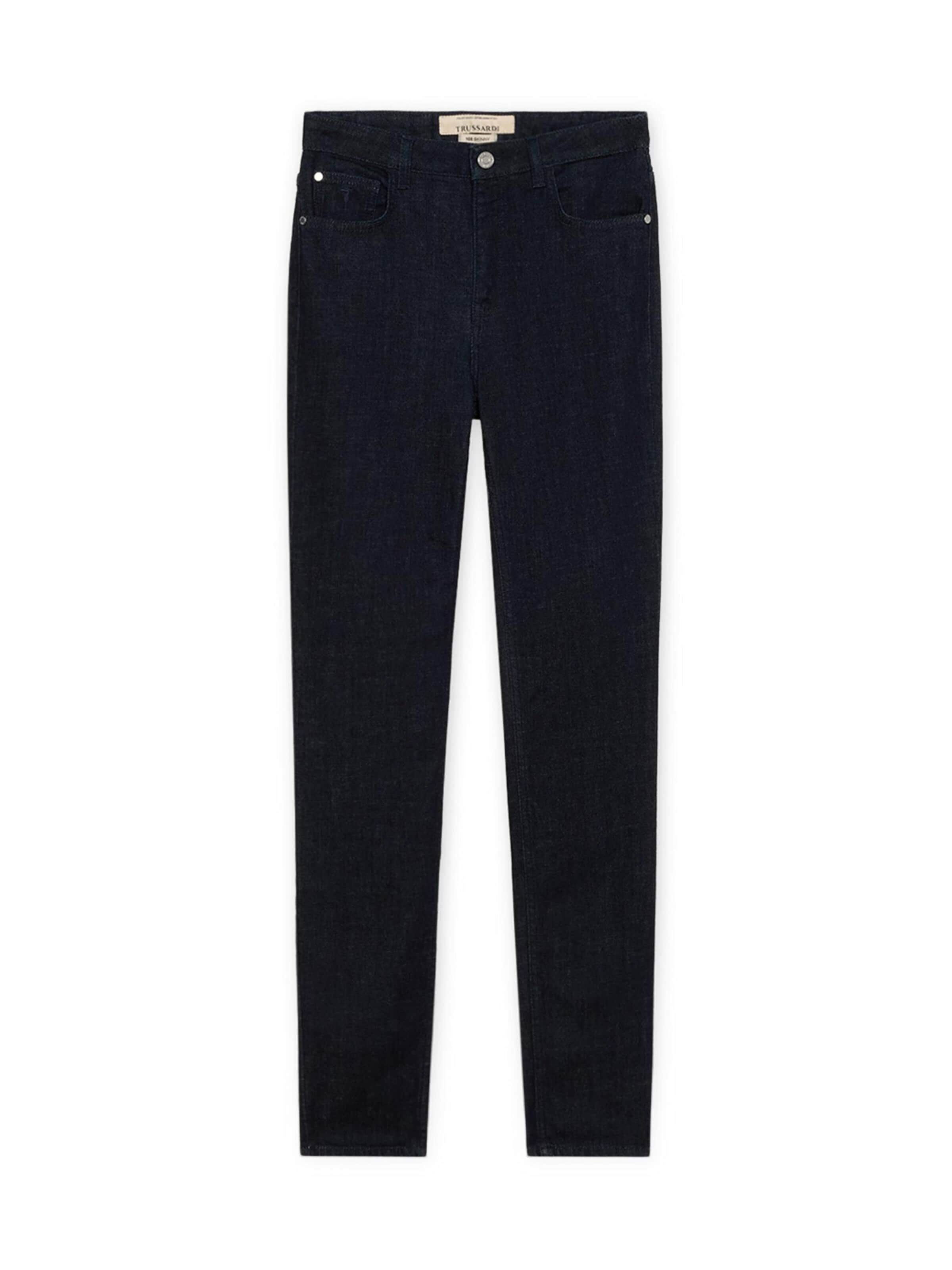 Coupe slim Jean Trussardi en bleu : devant