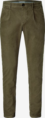 REDPOINT Slim fit Chino Pants in Green: front