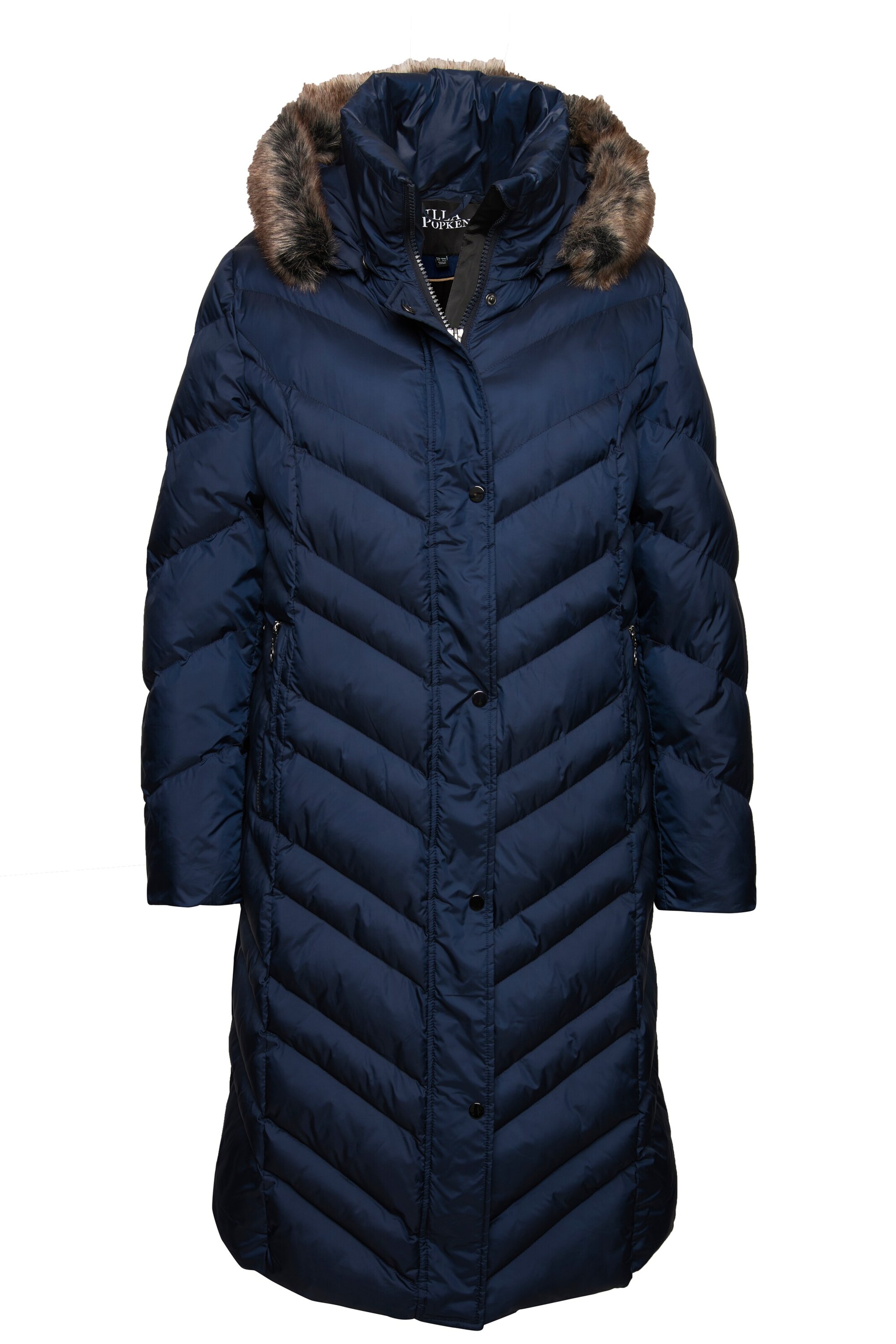 Ulla Popken Winter coat in Blue: front