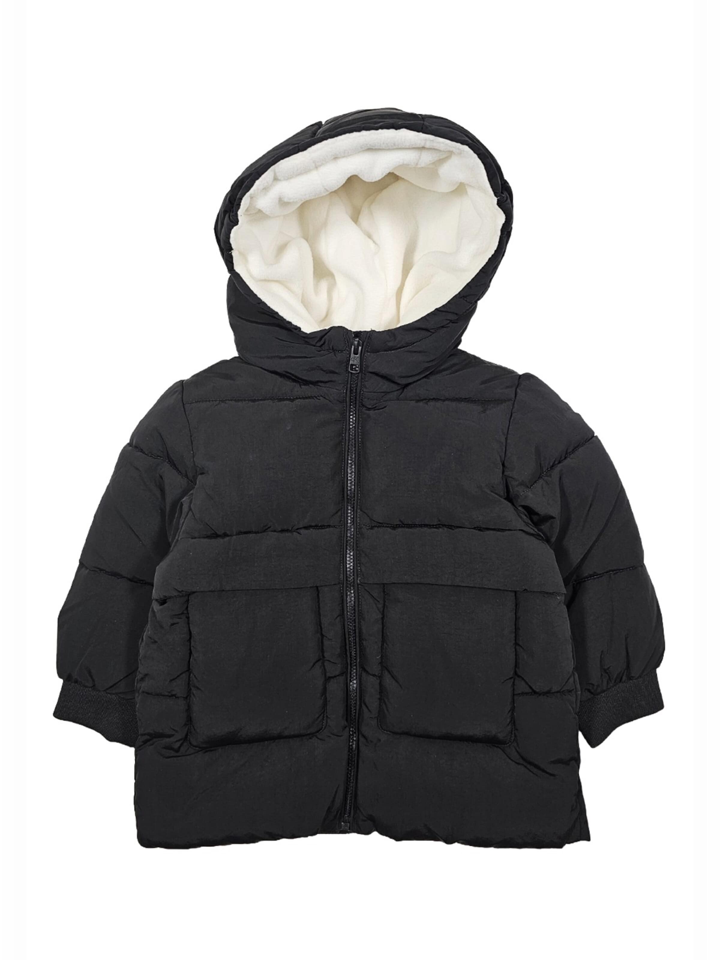 Calvin Klein Kids Winter Jacket in Black: front