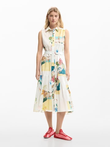 Desigual Košilové šaty – bílá