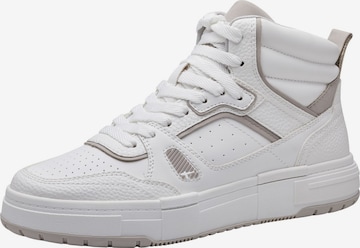 TAMARIS High-Top Sneakers in White: front