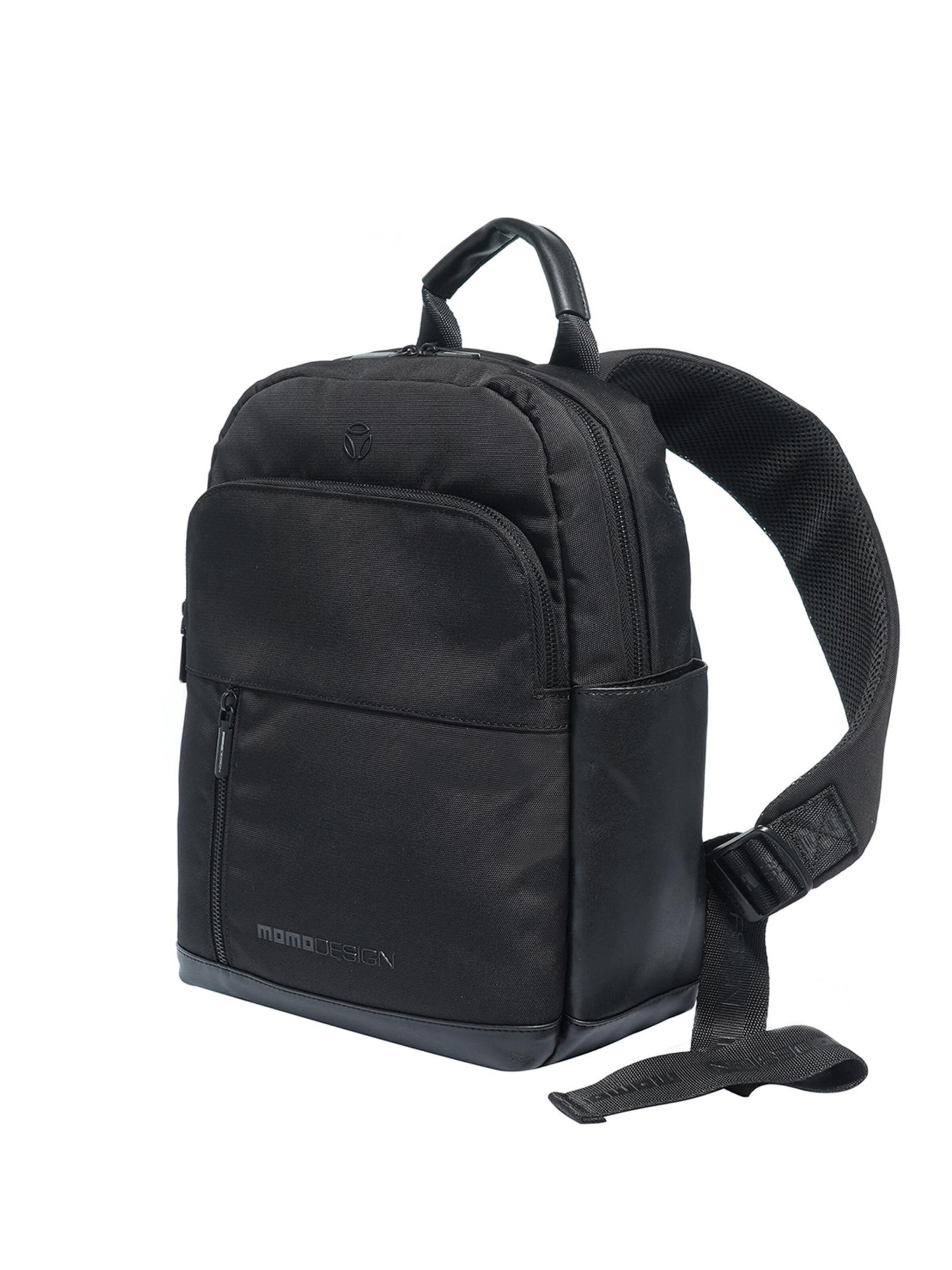 Zaino 'Zaino Momo Design Uomo Poliestere con Zip e Tasche Organizzate' di Momo Design in nero