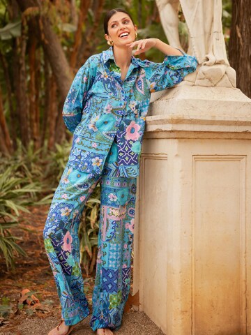 Introvertie VIENNA Wide leg Broek 'Johnny' in Blauw