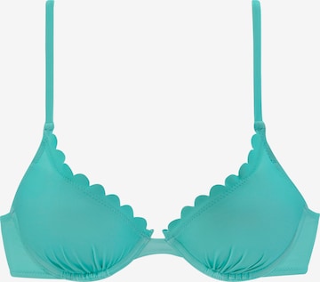 LASCANA Bikinitop in Blauw: voorkant