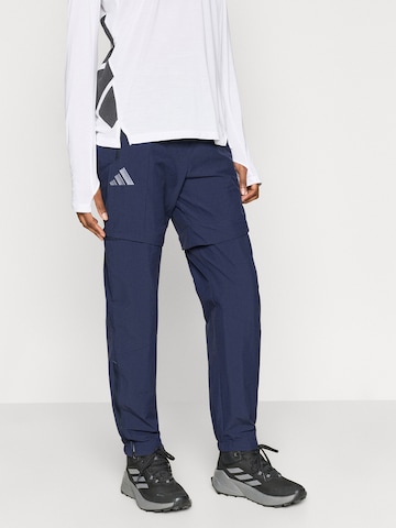 mėlyna ADIDAS TERREX Standartinis Sportinės kelnės 'XPR': priekis