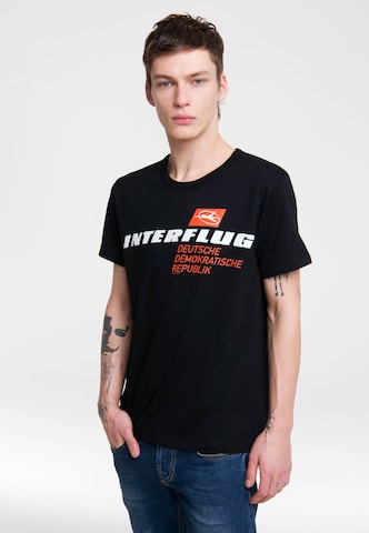 LOGOSHIRT T-Shirt 'Interflug DDR' in Mischfarben: predná strana