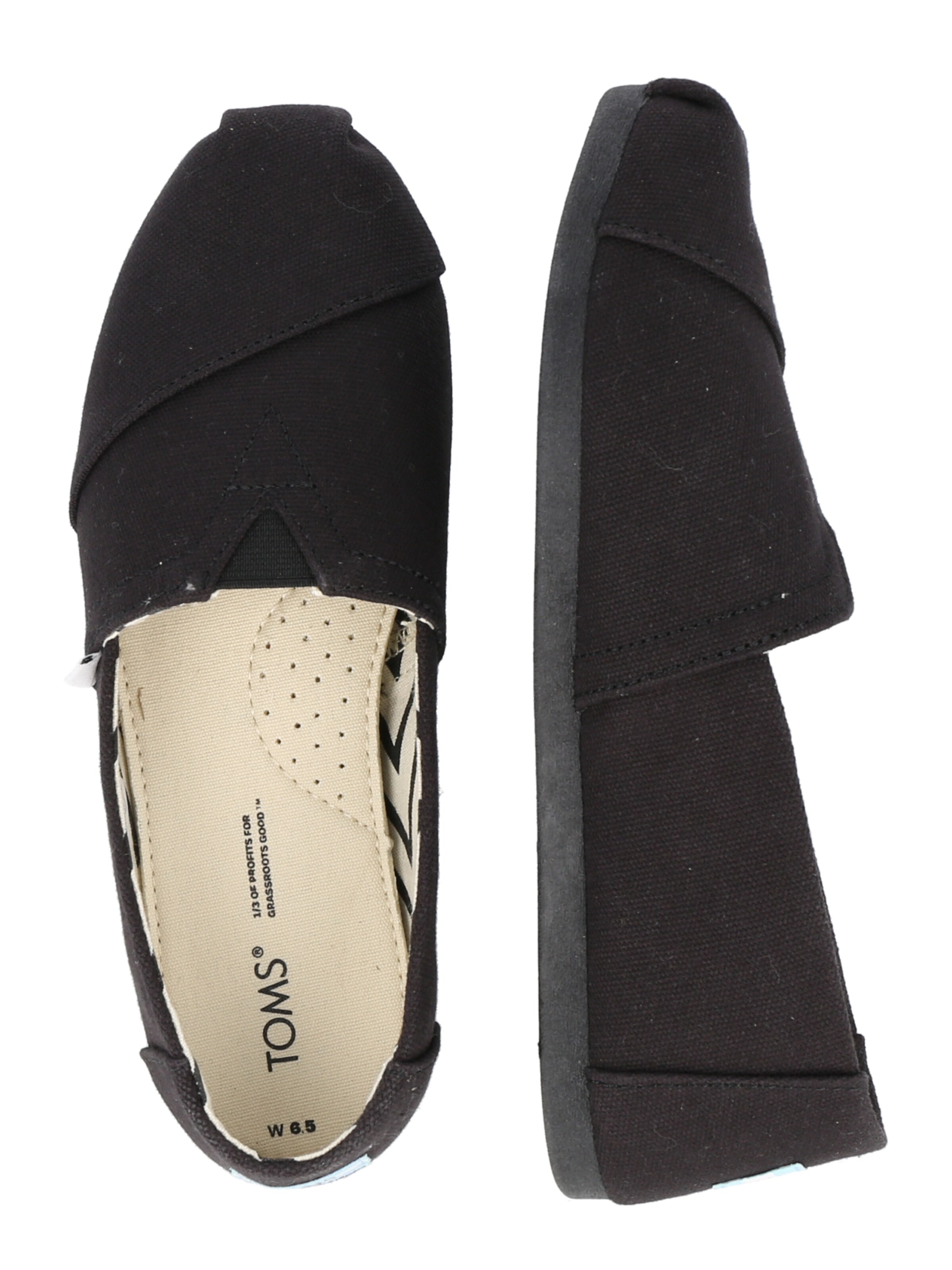 TOMS Espadrillo 'ALPARGATA' värissä musta