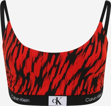 Calvin Klein Underwear Plus Μπουστάκι Σουτιέν σε κόκκινο: μπροστά