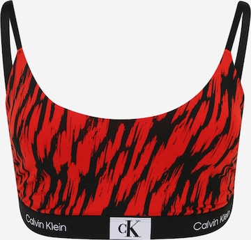 Calvin Klein Underwear Plus Bralette Bra in Red: front