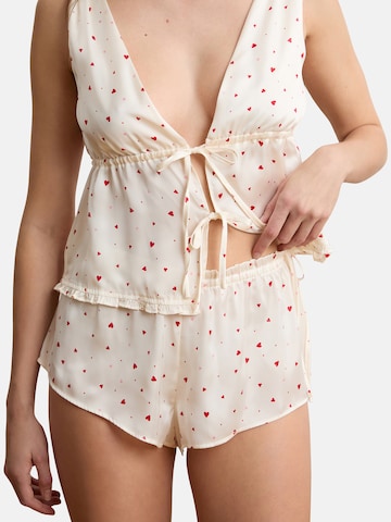 Pantaloncini da pigiama 'Bandana' di ETAM in beige: frontale