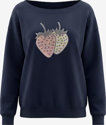 Sweat-shirt MYMO en bleu : devant