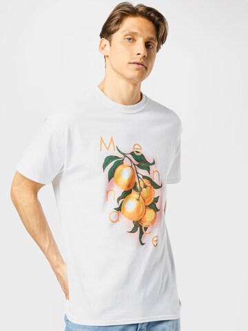 Mennace Shirt 'HAVANA ORANGES' in Wit: voorkant