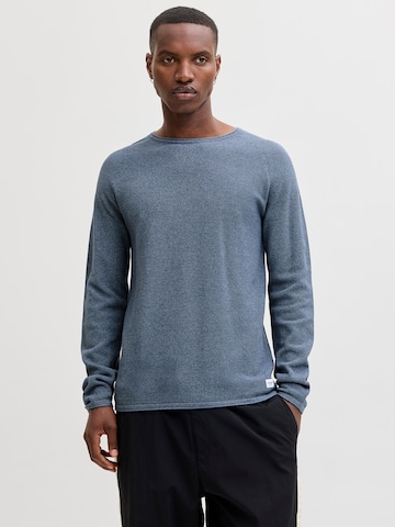 JACK & JONES Regular Fit Pullover 'JJEHill' i blå: forside