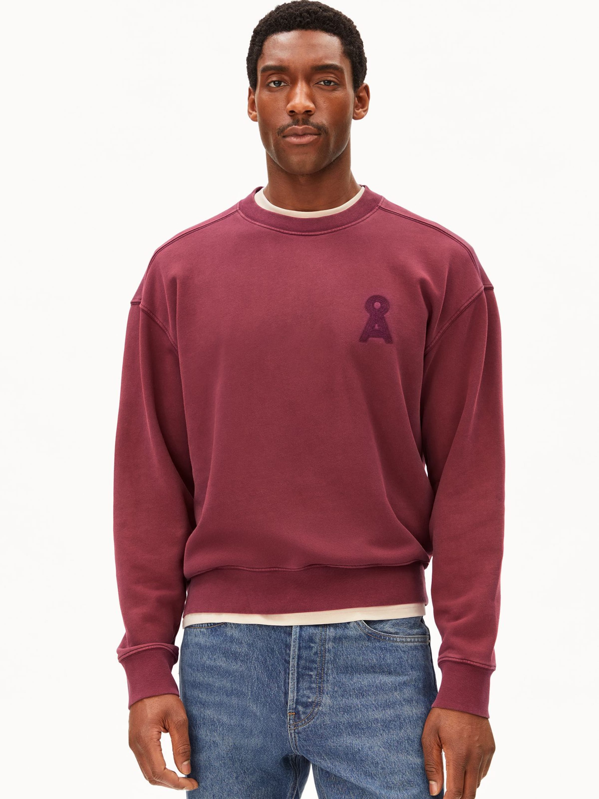 ARMEDANGELS Sweatshirt in Rood: voorkant