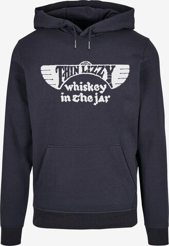 Merchcode Sweatshirt 'Thin Lizzy - Whiskey Amended' in Blue: front