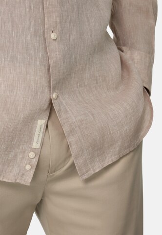 Boggi Milano Regular fit Overhemd in Beige