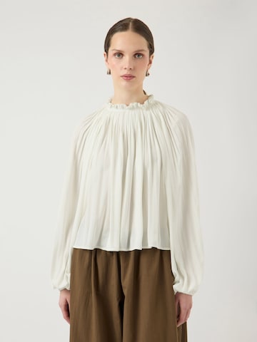 YAS Blouse 'YASBella' in Beige: voorkant