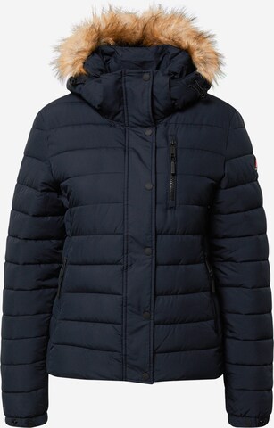 Superdry Winterjas 'Fuji' in Blauw: voorkant