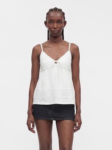 HOLLISTER Top – bílá: přední strana