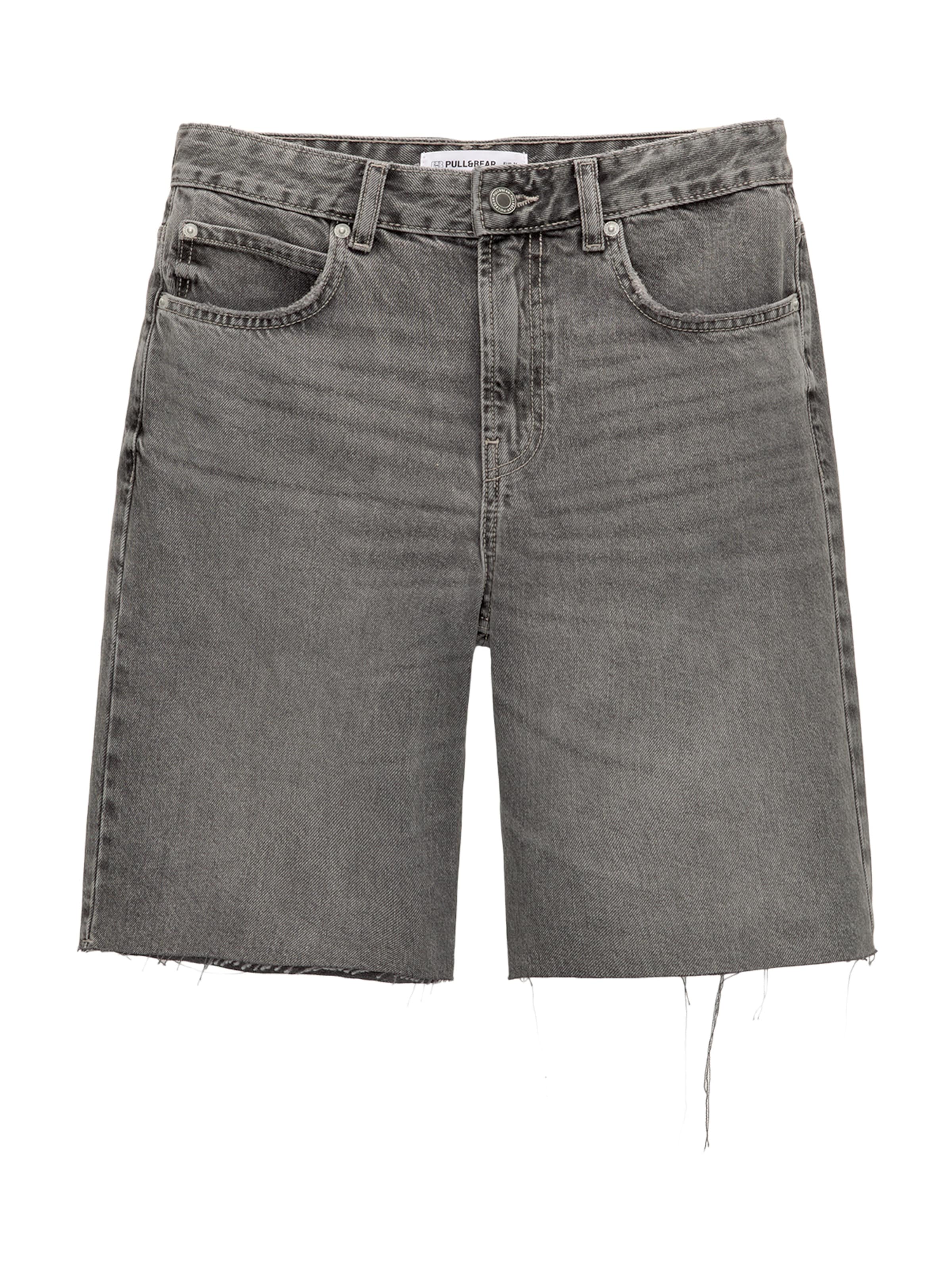 Jeans de la Pull&Bear pe gri: față